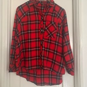 WILD FABLE Flannel button up top